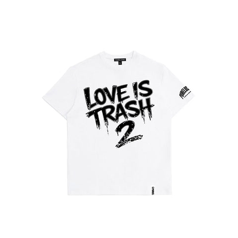 LOVE IS TRASH 2 T-SHIRT (WHITE)
