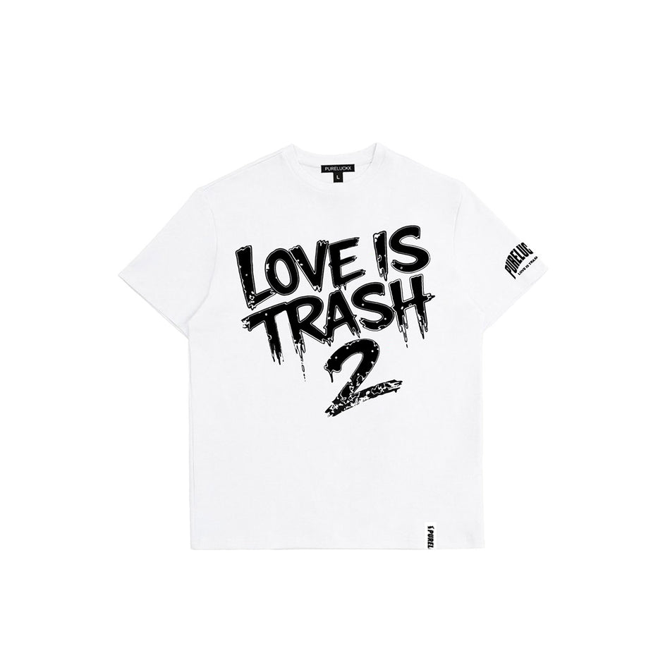 LOVE IS TRASH 2 T-SHIRT (WHITE)