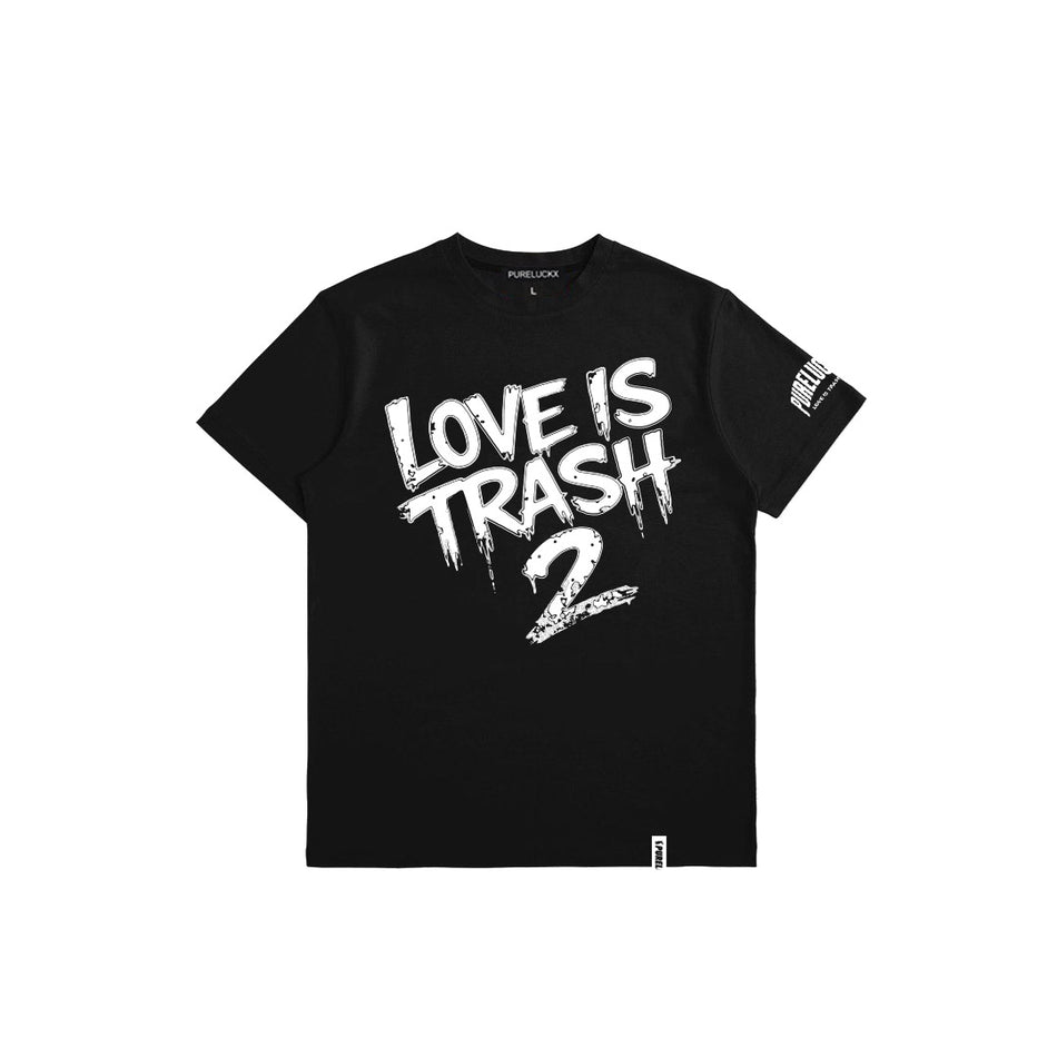 LOVE IS TRASH 2 T-SHIRT (BLACK)