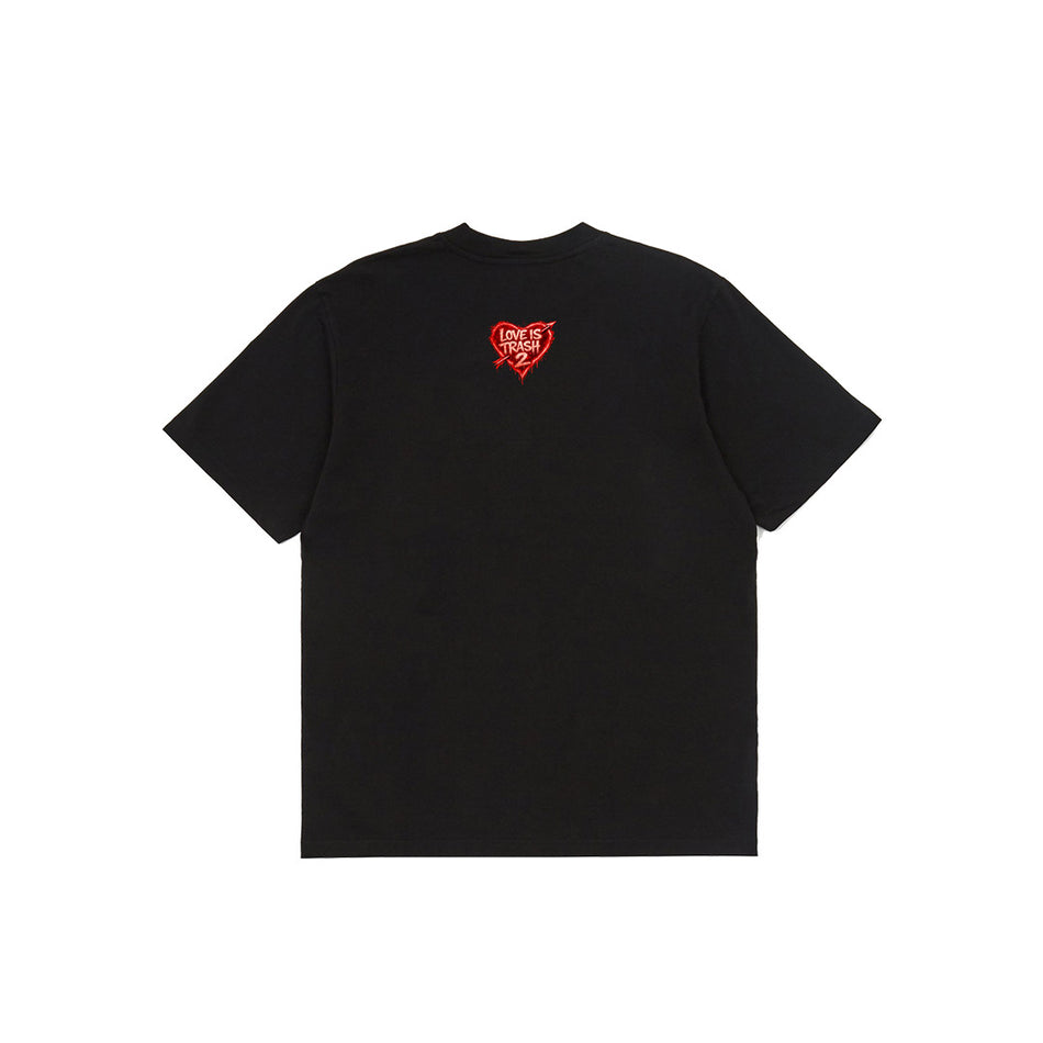 LOVE IS TRASH 2 T-SHIRT (BLACK)