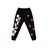 LA VIE EN ROSE SWEATPANTS (BLACK)